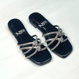 Stylish Rhinestone Ladies Slippers – Fancy Flats for Women
