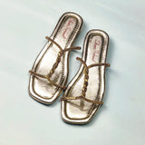 Elegant Braided Strap Ladies Slippers – Stylish Flats for Women