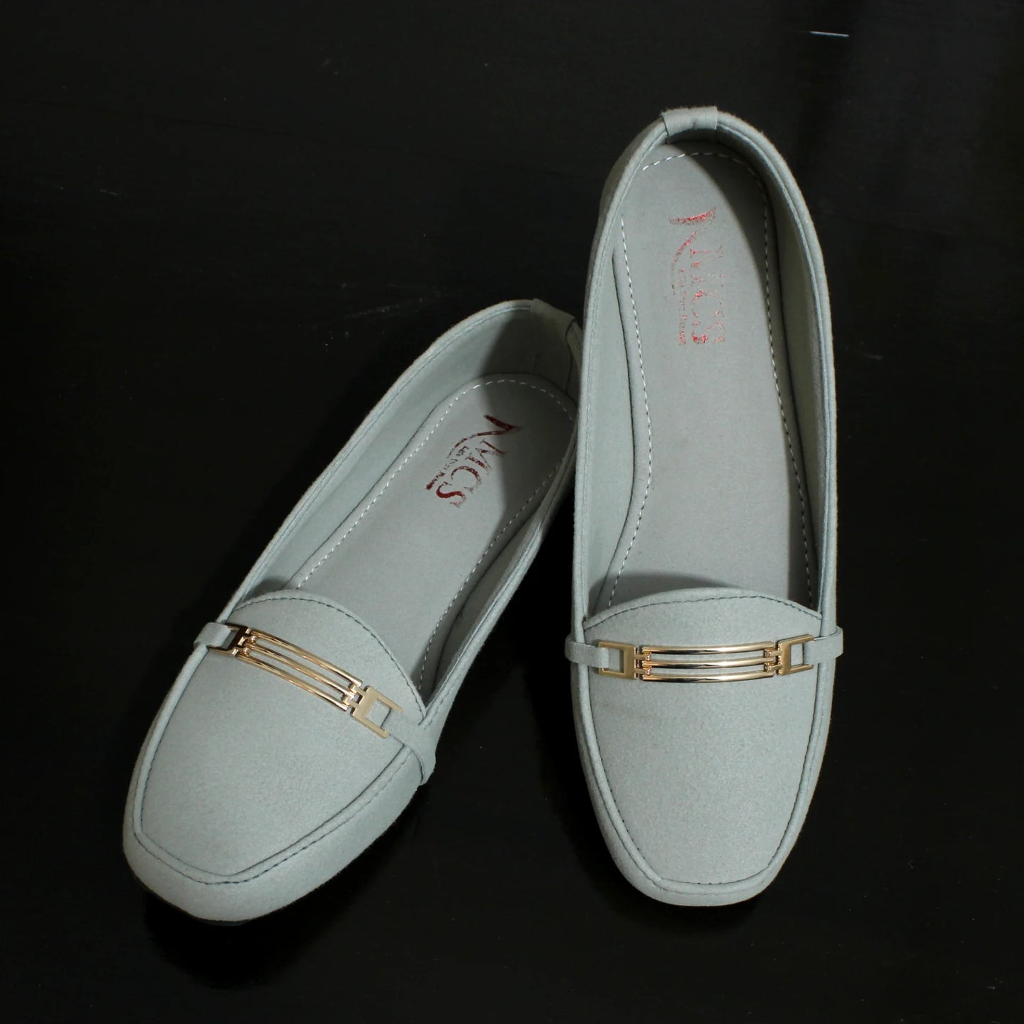 Grill Buckle Matt Suede Loafer