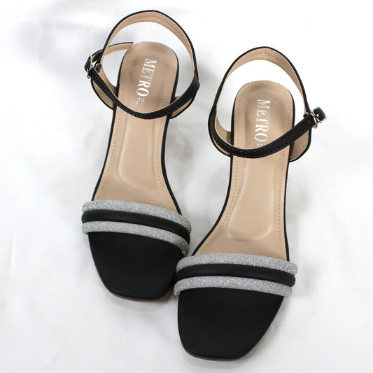 Glitter Stripe Heel