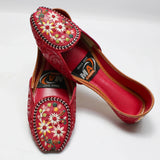 Embroidered Khussa Deep Red Colour