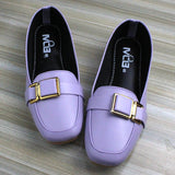 Square Buckle Loafers