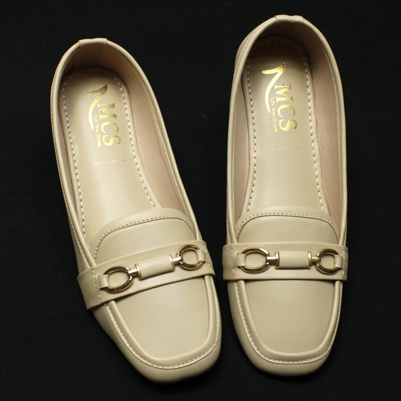 Oval Buckle Rexene Loafers