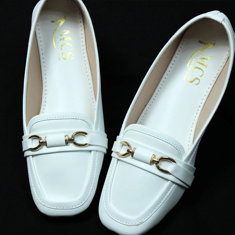 Oval Buckle Rexene Loafers