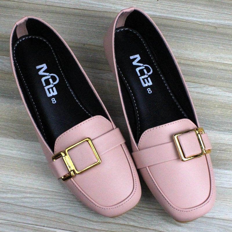 Square Buckle Loafers