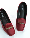 Hand Made Block Buckle Loafers