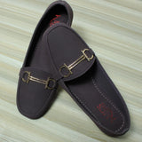 D Buckle Suede Loafer