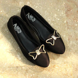TPR Butterfly Buckle Pumps