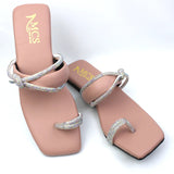 Mesh With Strap Kolhapuri Slide