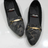 Streamy Gold Pumps (Grey)