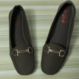 D Buckle Suede Loafer