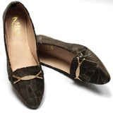 Streamy Gold Pumps (Coffee Bean)