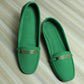 Grill Buckle Matt Suede Loafer