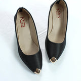 Jute Metal Toe Tip Court Shoe
