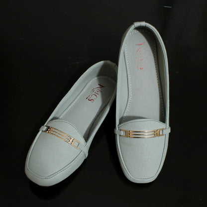Grill Buckle Matt Suede Loafer