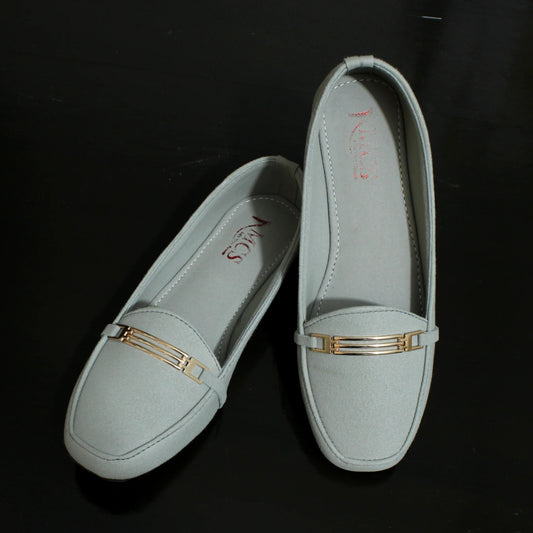 Grill Buckle Matt Suede Loafer