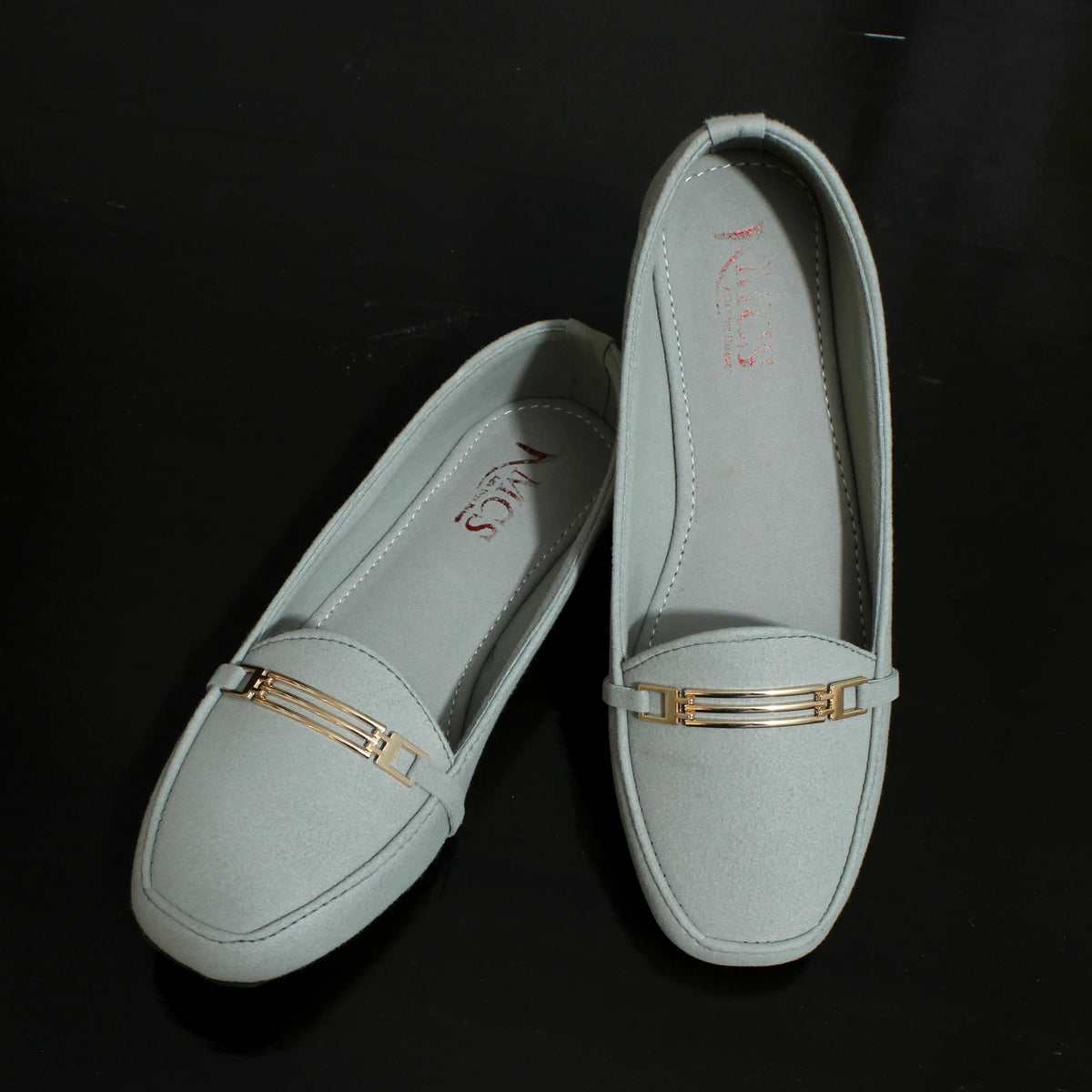 Grill Buckle Matt Suede Loafer