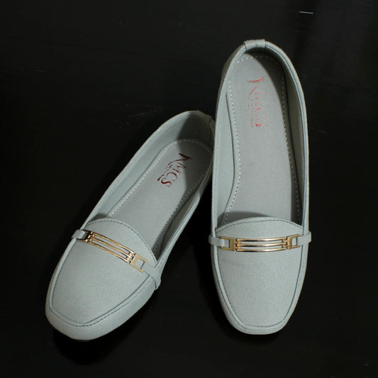 Grill Buckle Matt Suede Loafer