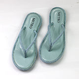 Women’s Rhinestone-Embellished Thong Flip-Flops
