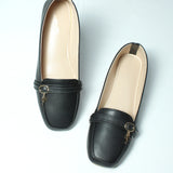 Lock Key Buckle Loafers