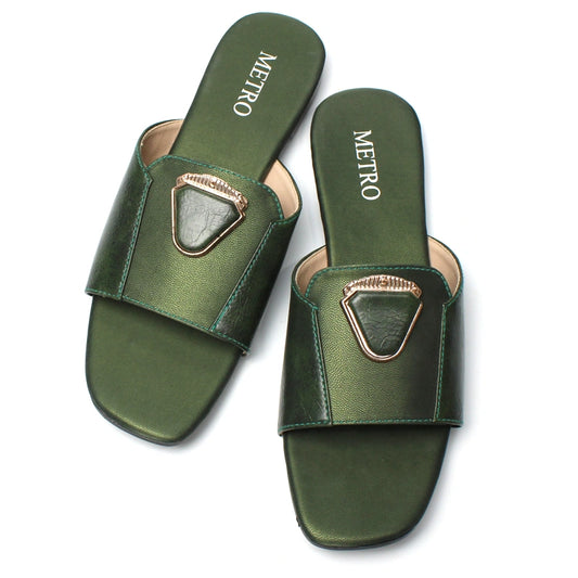 Leather Strap Penta Buckle Slide