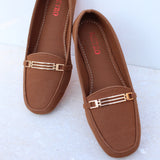 Grill Buckle Matt Suede Loafer