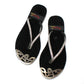 Metal Tip Velvet Slide