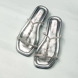 Elegant Braided Strap Ladies Slippers – Stylish Flats for Women