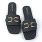 Cut Buckle Elegant Slides