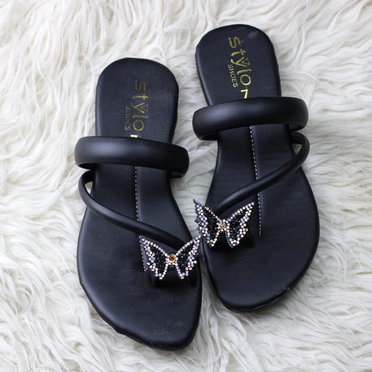Stylo Women’s Butterfly Toe-Ring Flat