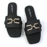 Cut Buckle Elegant Slides