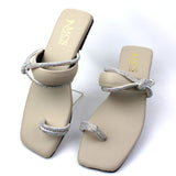 Mesh With Strap Kolhapuri Slide