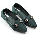 Pointed-Toe Comfortable Slip-On Court Shoes