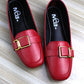 Square Buckle Loafers
