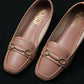 Oval Buckle Rexene Loafers