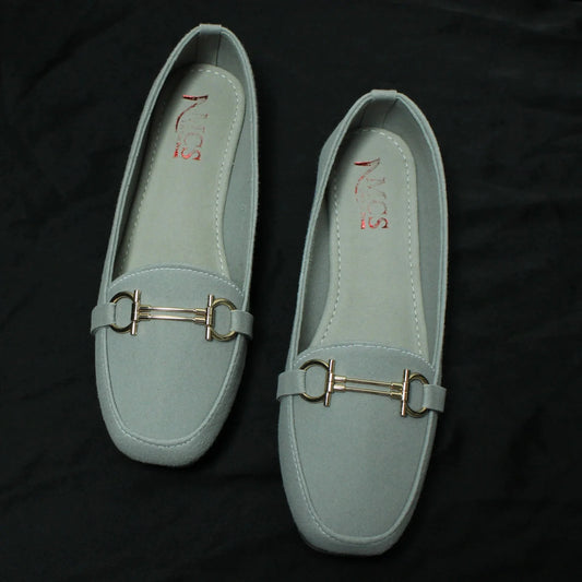 D Buckle Suede Loafer
