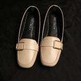 Square Buckle Loafers