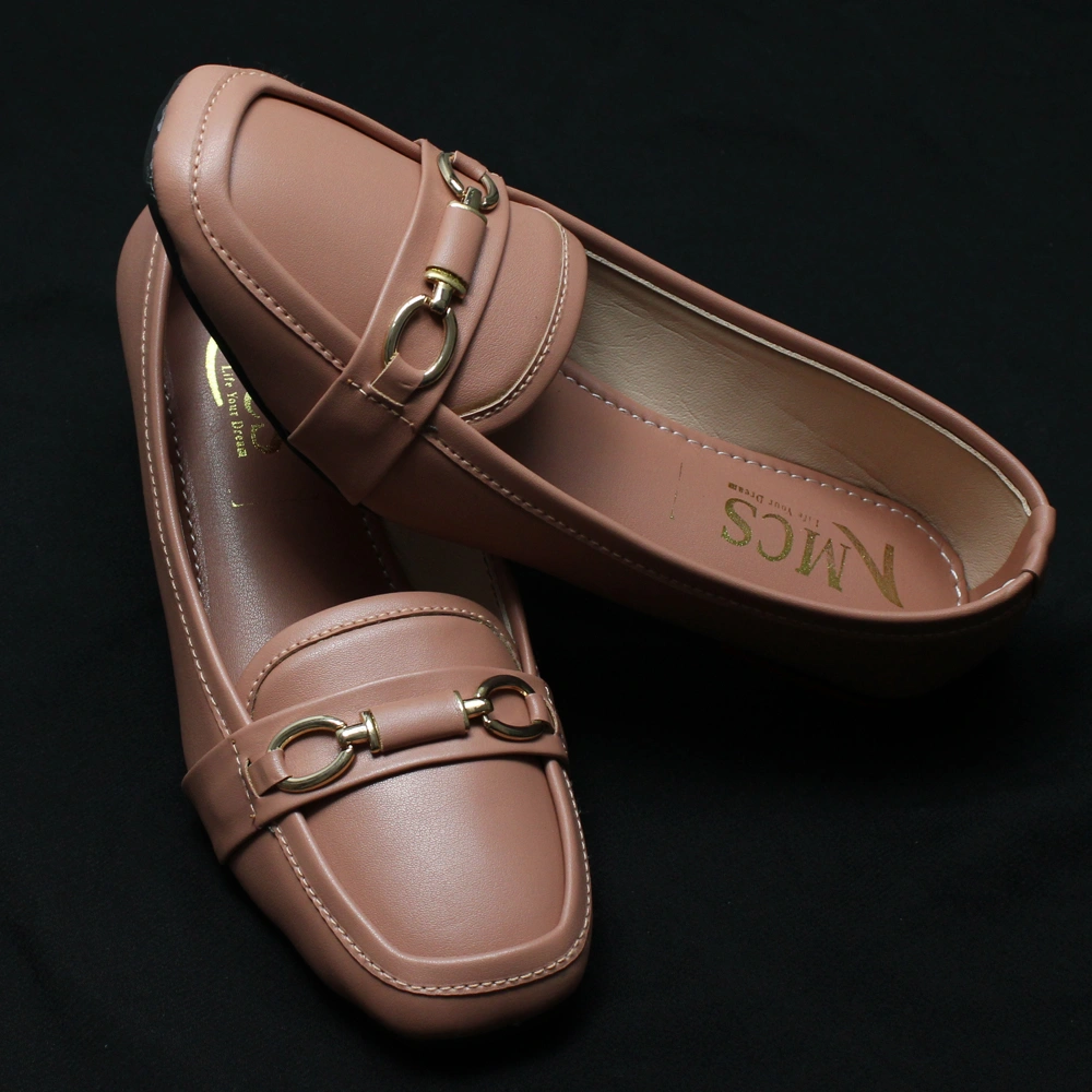 Lilly Rexene Buckle Loafers (Tea Pink)