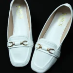 Peace Rexene Buckle Loafers (White)