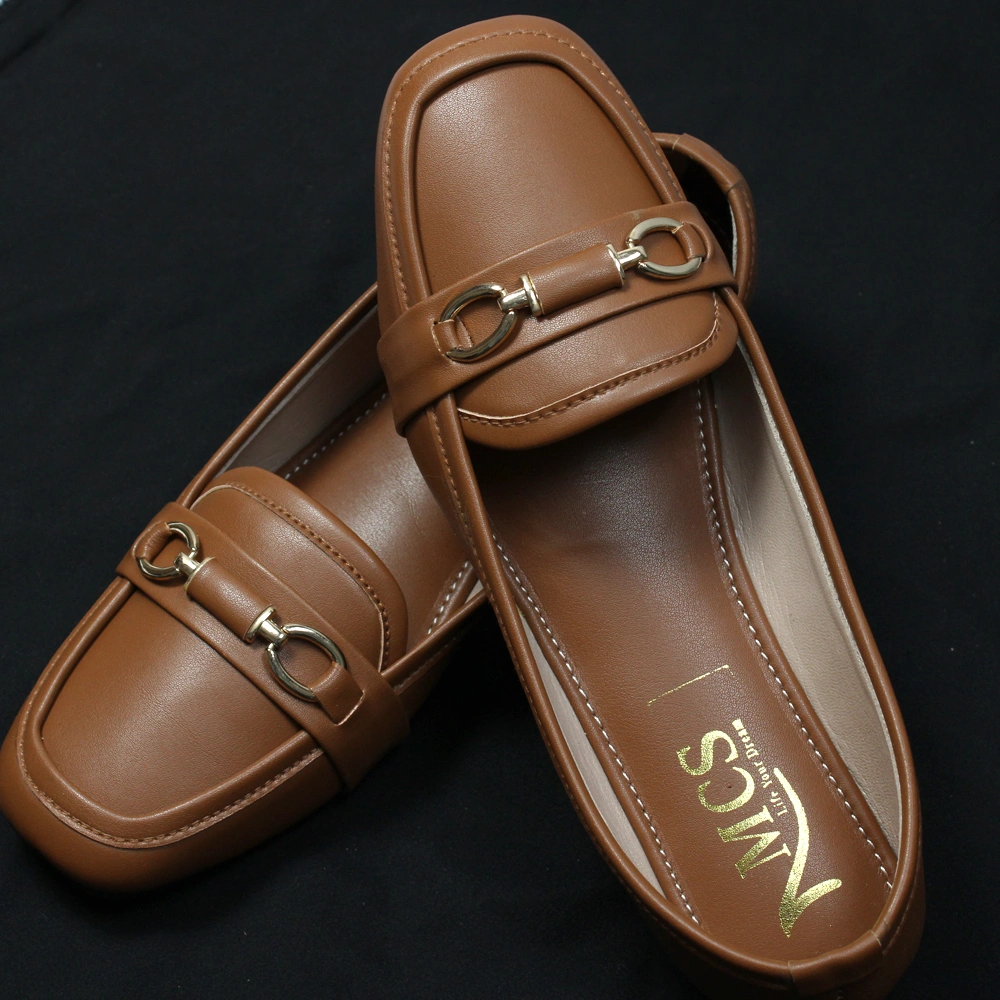 Excellency Rexene Buckle Loafers (Brown)