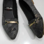 Streamy Gold Pumps (Grey)