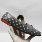 Minnie Polka Dots Ladies Loafer (Dust Grey)