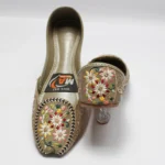 Embroidered Khussa Mud Brown Colour