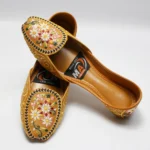 Embroidered Khussa Mustard Colour