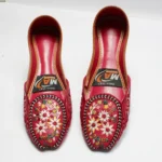 Embroidered Khussa Deep Red Colour