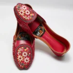 Embroidered Khussa Deep Red Colour