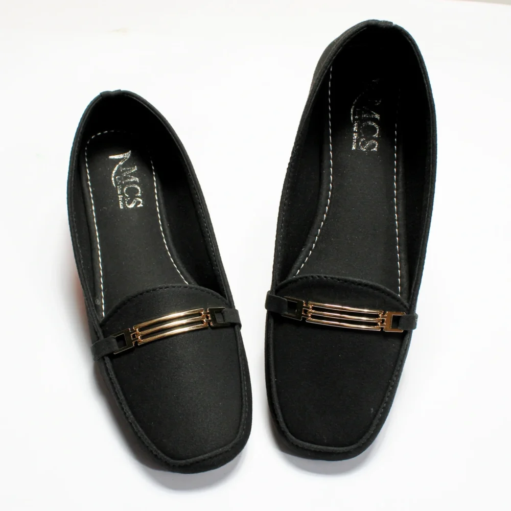 Grill buckle Matt Suede Loafer (Black)