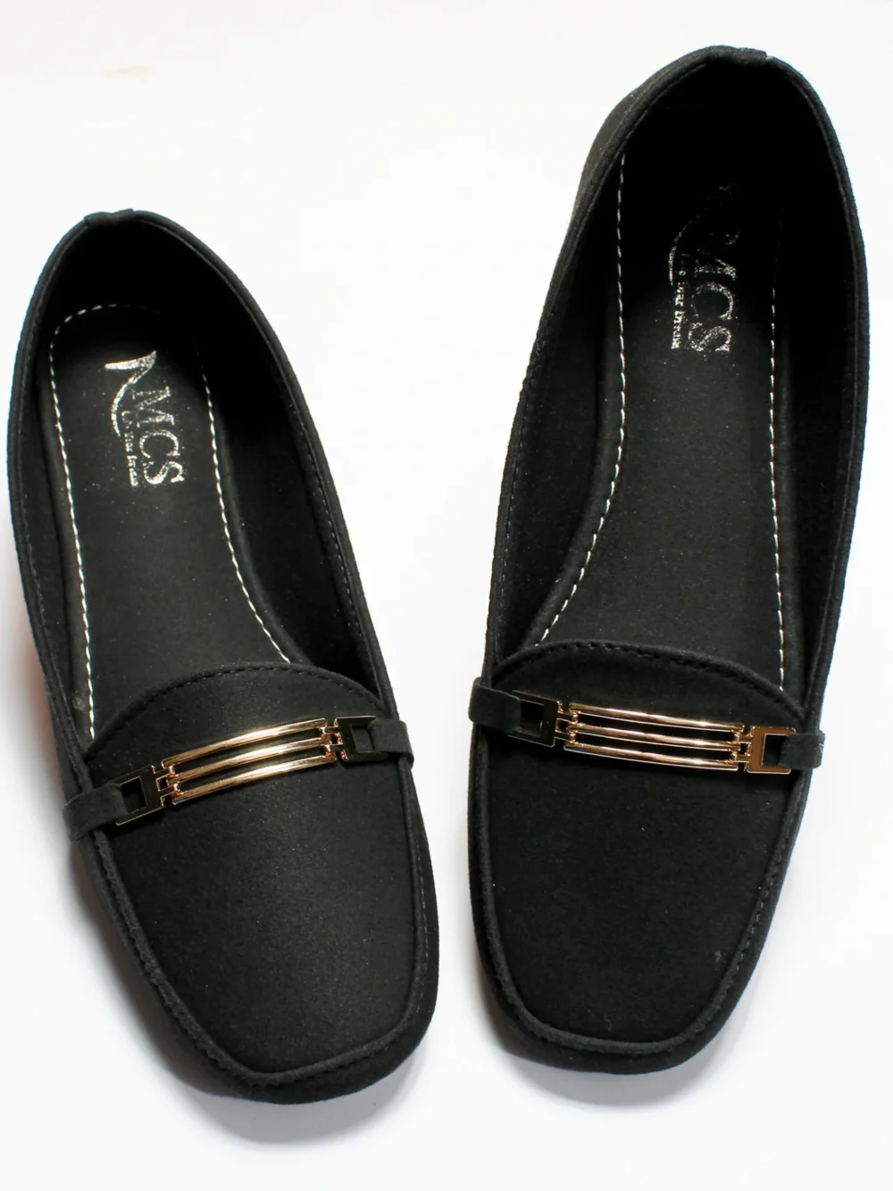 Grill buckle Matt Suede Loafer (Black)