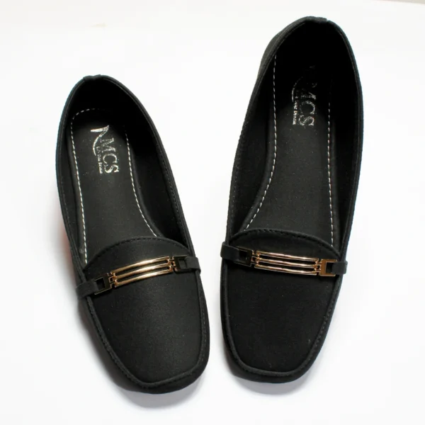 Grill buckle Matt Suede Loafer (Black)