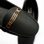Grill buckle Matt Suede Loafer (Black)